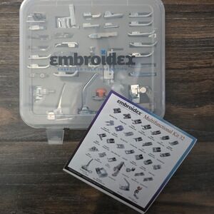 Embroidex Multifunctional Kit 32 Sewing Machine Presser Foot Set 32 Pieces Case